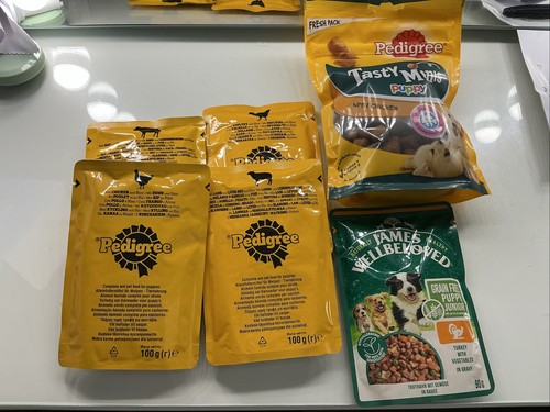 Pedigree puppy pouches - , and