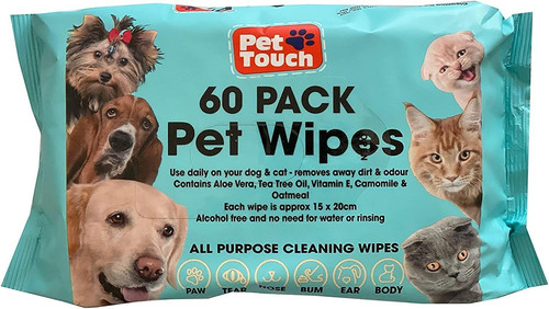 Dog wipes all purpose cleaning - wipes,