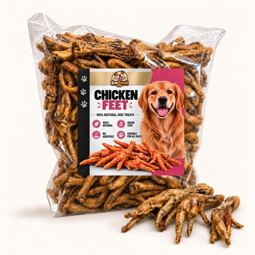 Chicken feet for dogs 2kg - chicken,