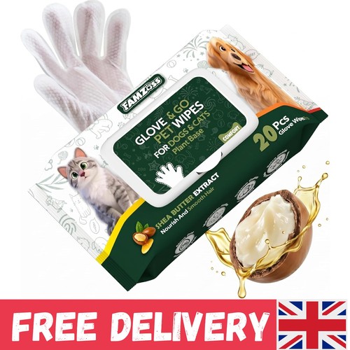 Pet glove wipes for dogs - pet,